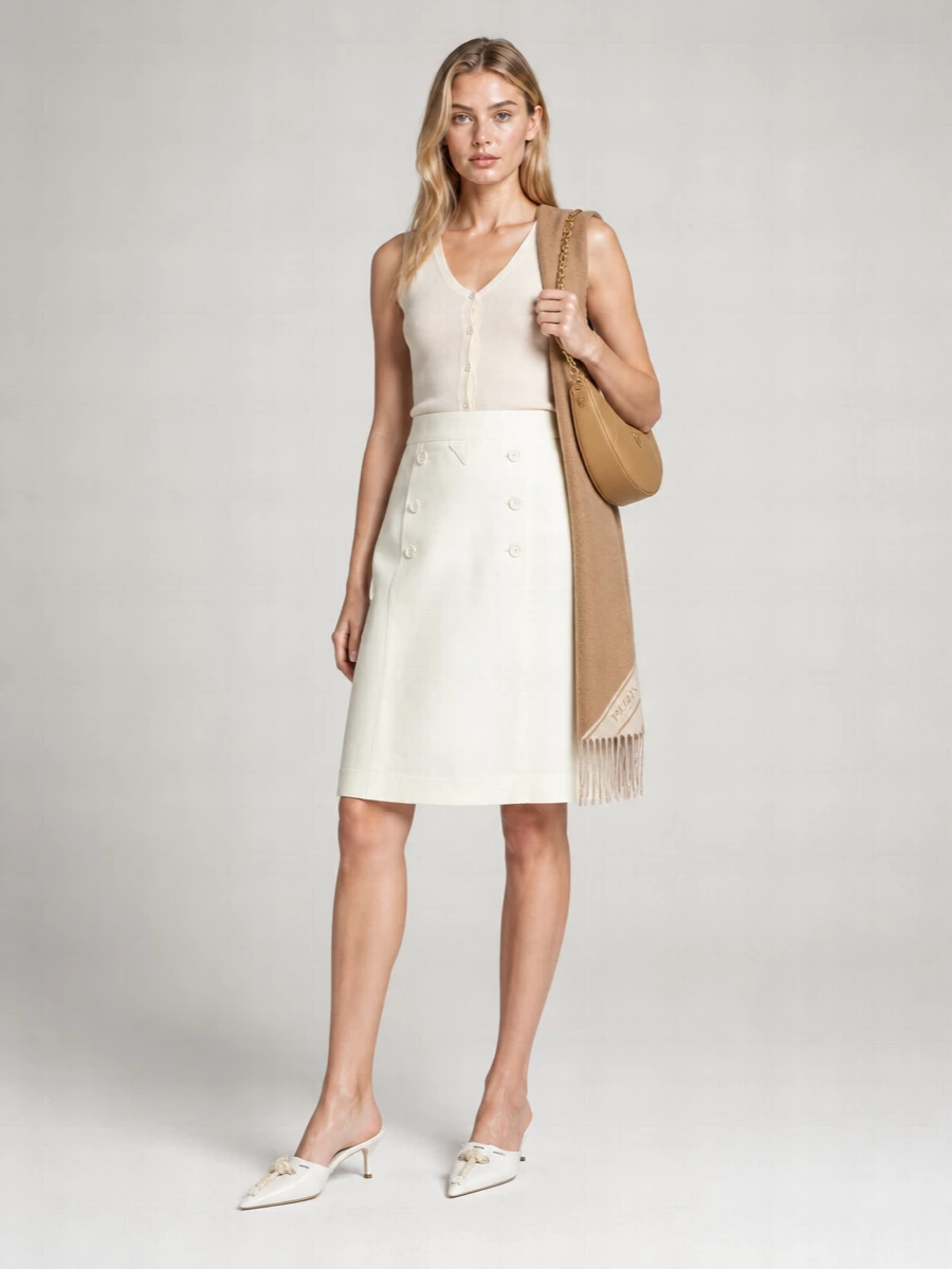 Prada Cashmere Silk Sleeveless Knitted Top