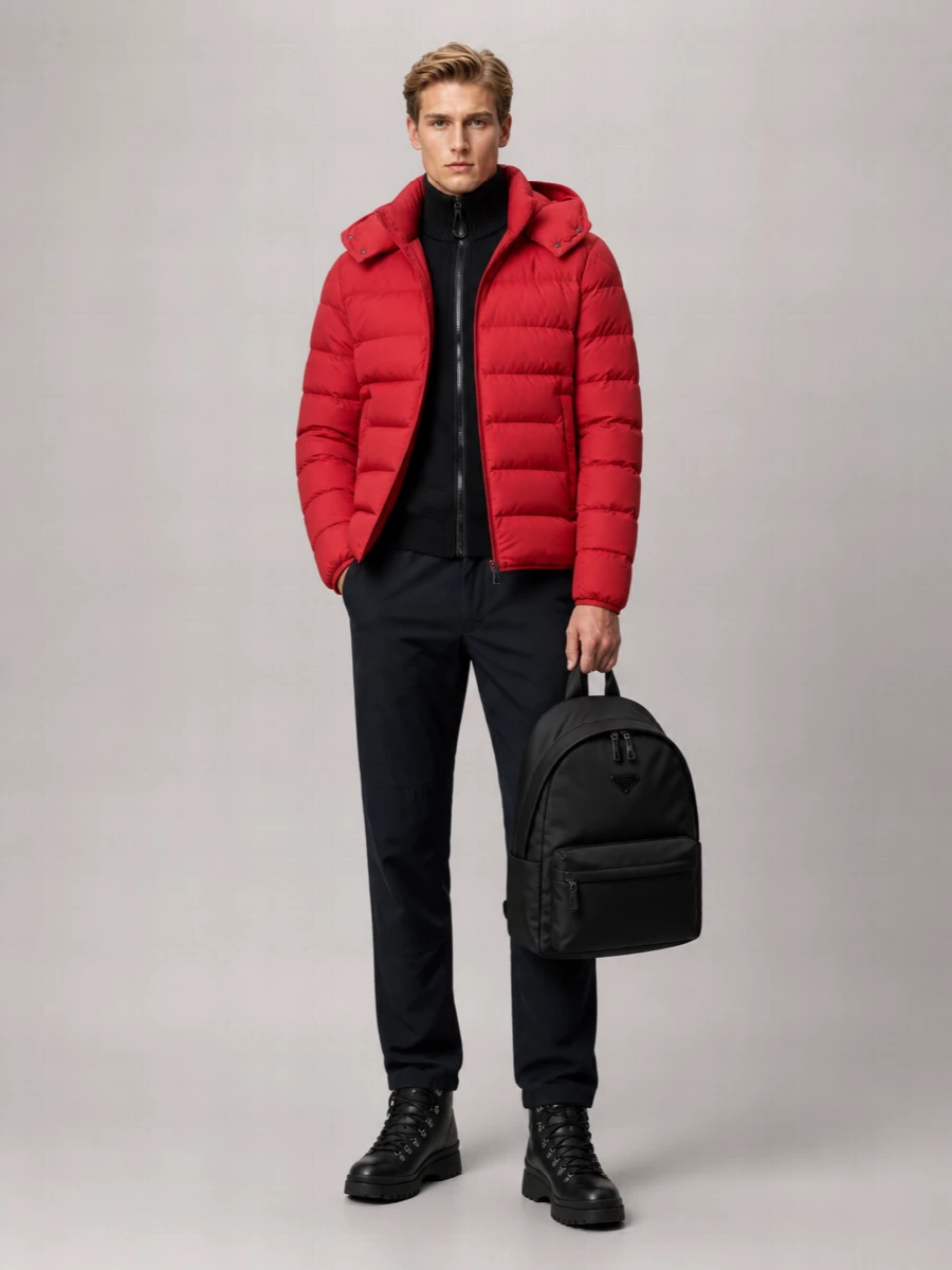 Moncler Down Hooded Puffer Jacket