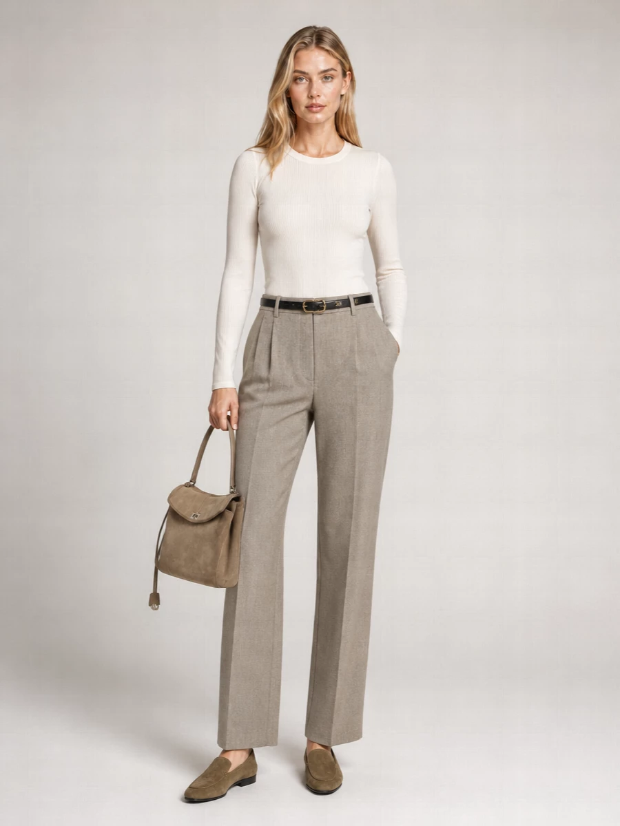 The Row Cashmere Tailored Trousers