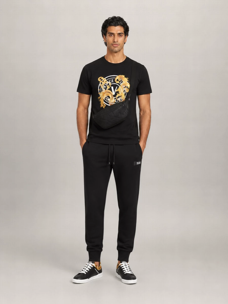 Versace Jeans Couture Leather Low-Top Sneakers