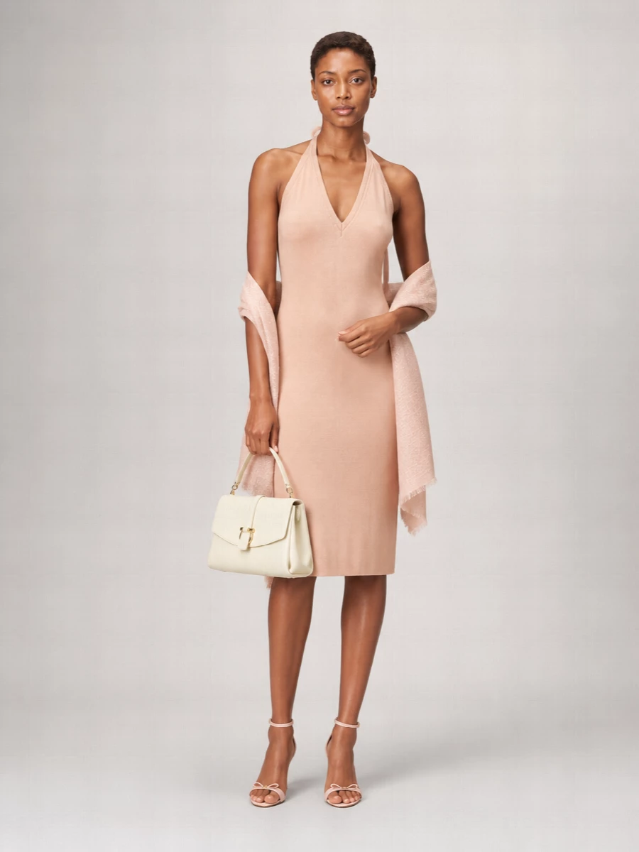 Ferragamo Stretch Viscose Blend Knee-Length Dress