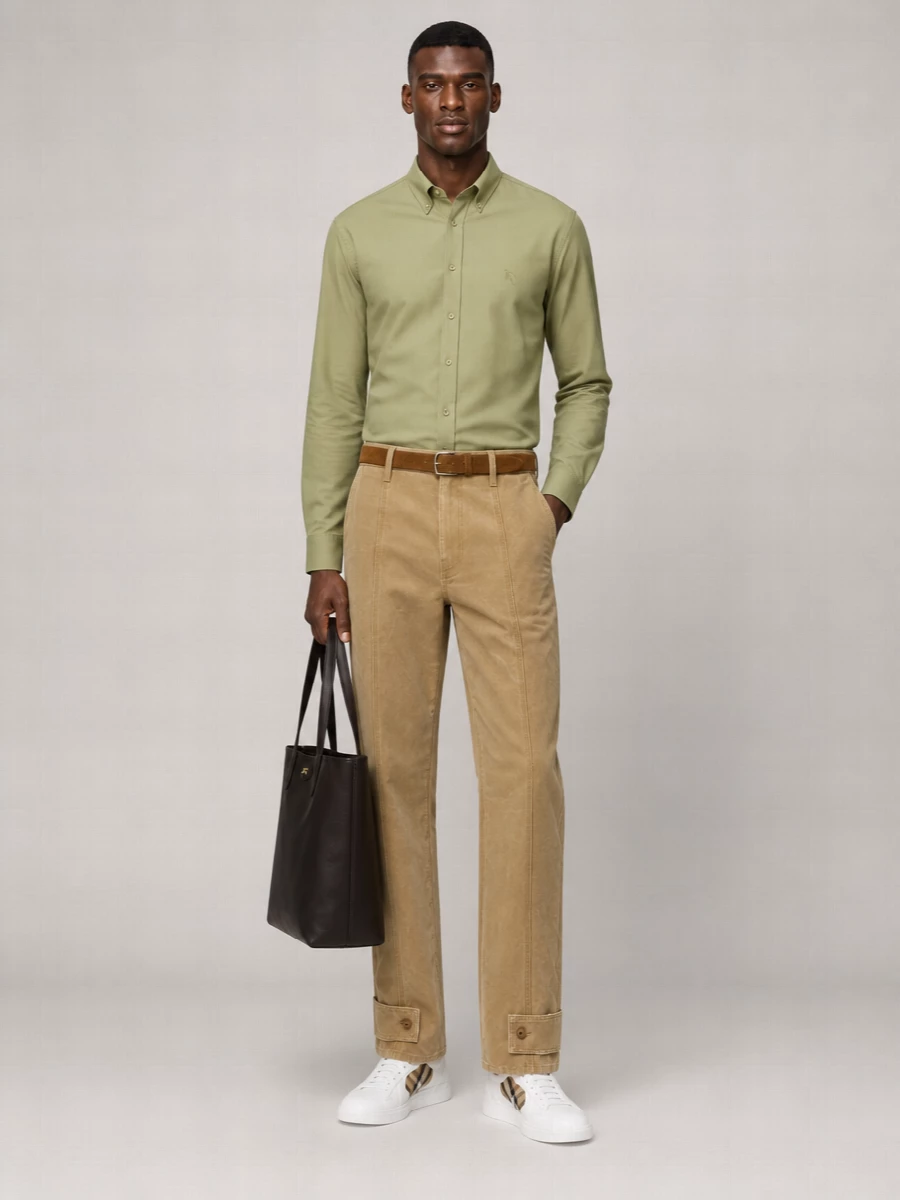 Burberry Denim Straight-Leg Trousers