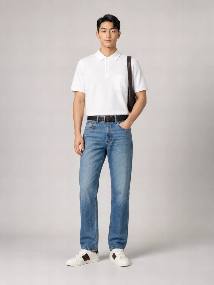 Gucci Denim Slim-Fit Straight-Leg Jeans