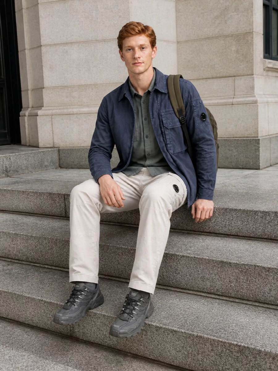 Cp company cargo outfit salomon trail sneakers