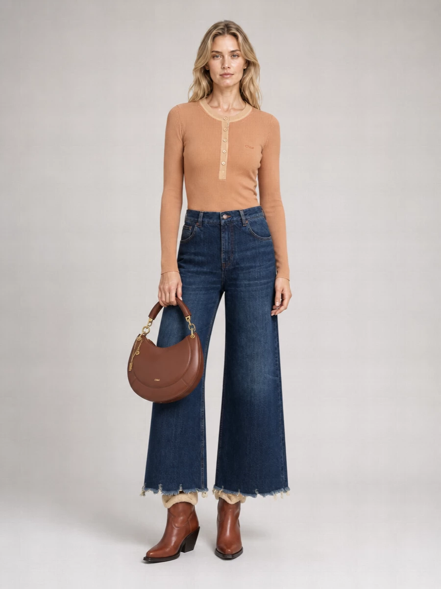 Chloé Leather Fur-Lined Ankle Boots