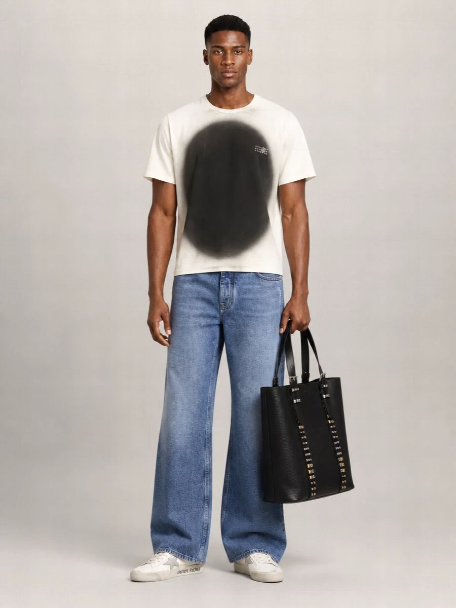 Valentino Garavani Calf Leather Rockstud Medium Tote Bag