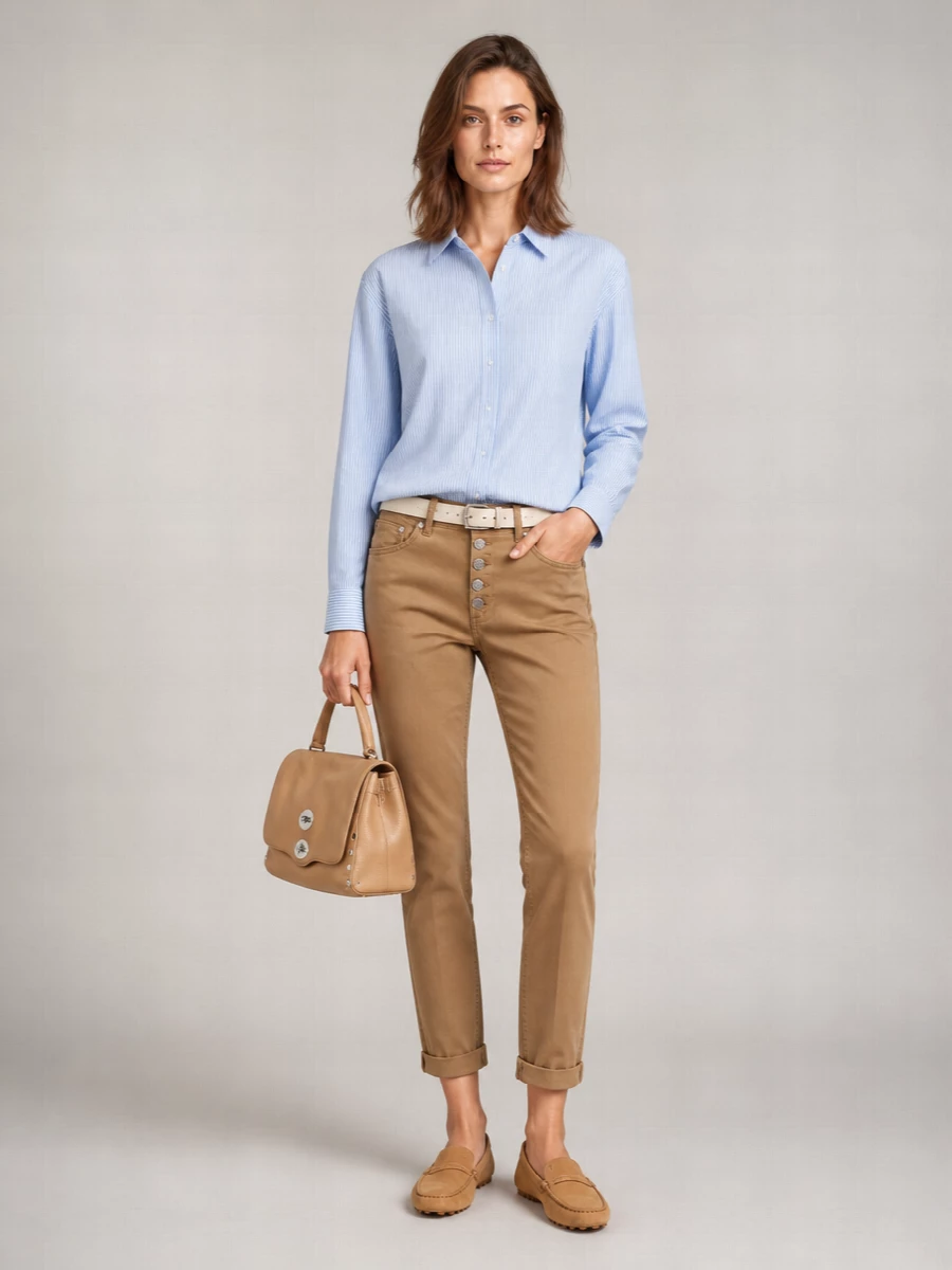Dondup Lyocell Blend Loose-Fit Jeans