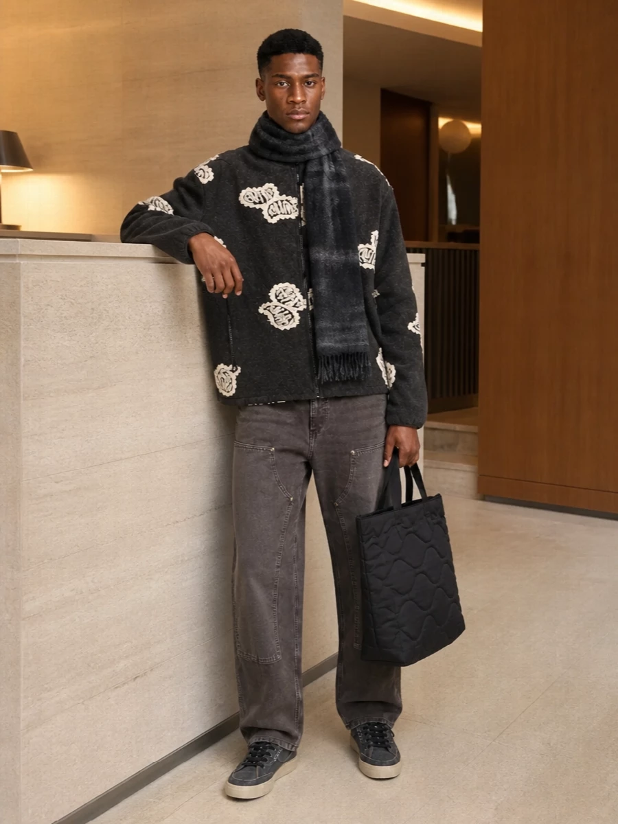 Autry graphic knit carhartt jeans sneakers