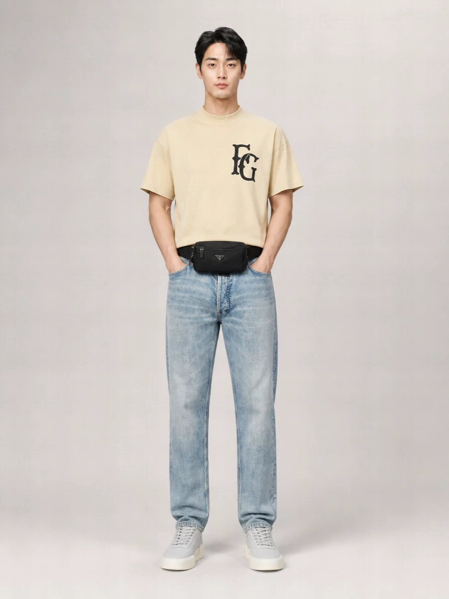 Fear Of God Denim Straight-Leg Jeans