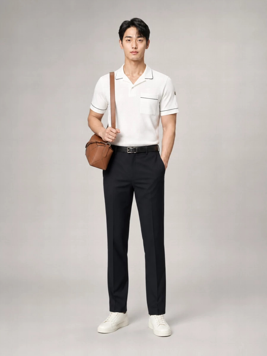 Moncler Towelling Polo Shirt