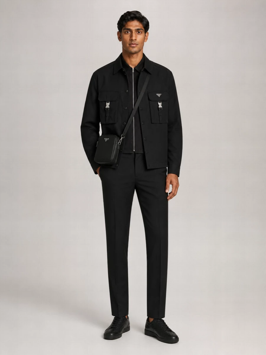 Prada Recycled Polyamide Shirt Jacket