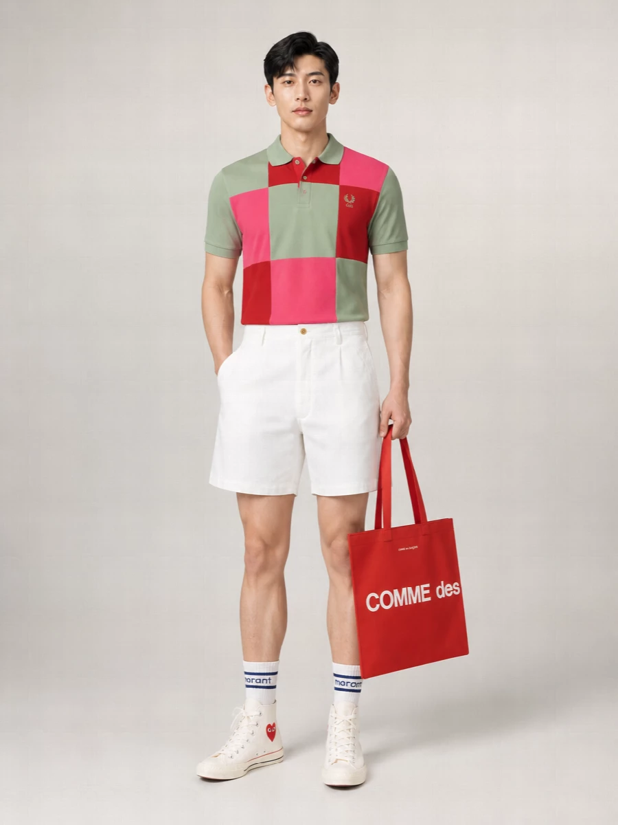 Comme Des Garçons Cotton High-Top Sneakers