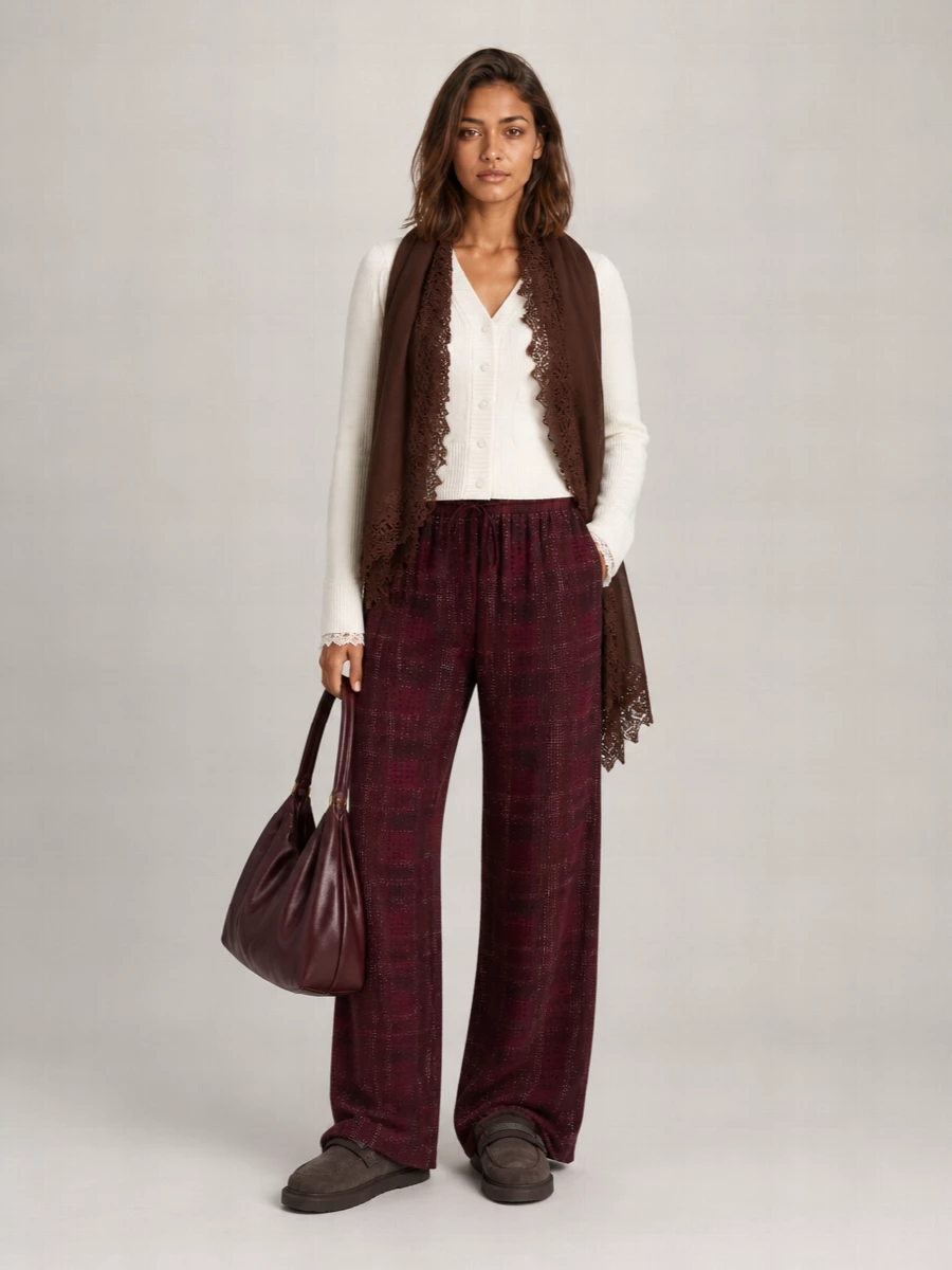 Ermanno Scervino Silk Printed Lounge Trousers