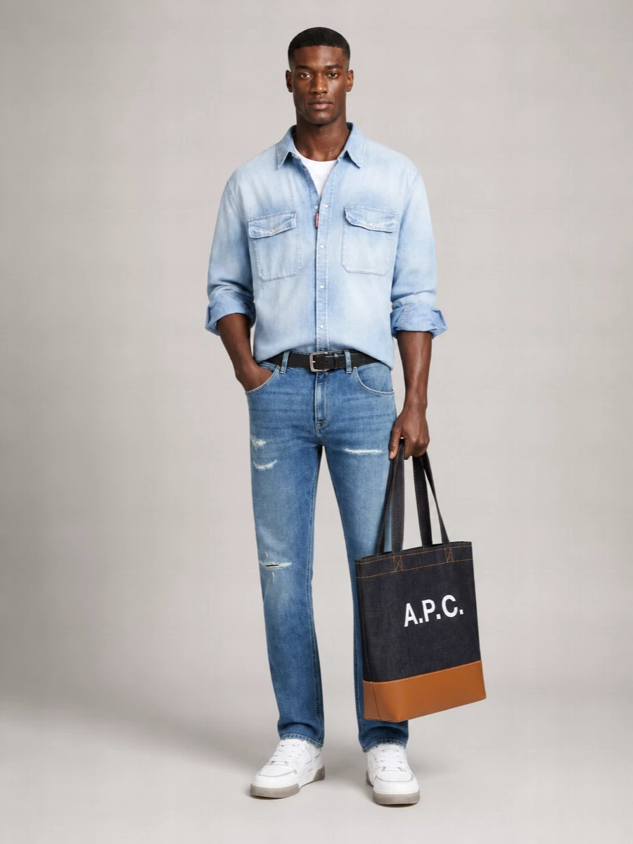 Pt Torino Stretch Denim Jazz Jeans