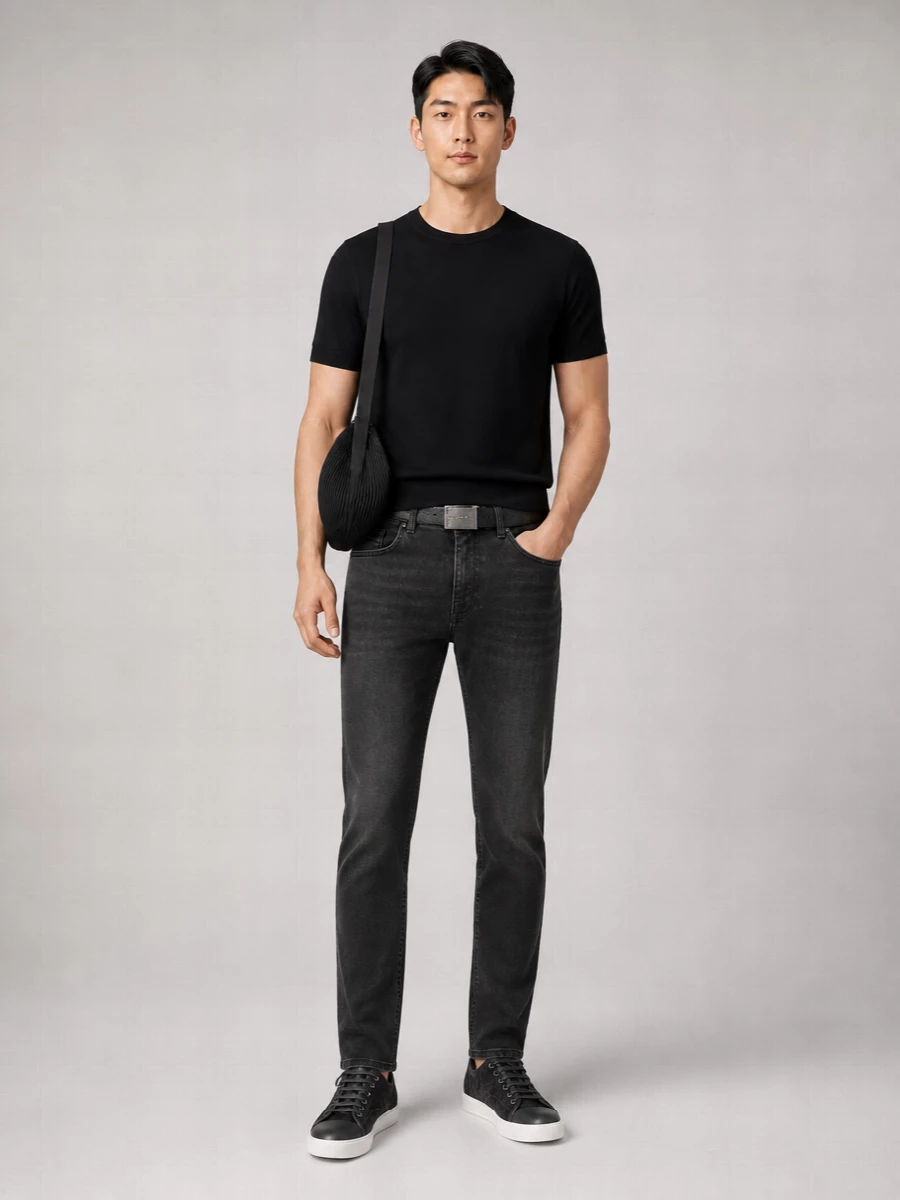 Pt Torino Black Denim Jeans
