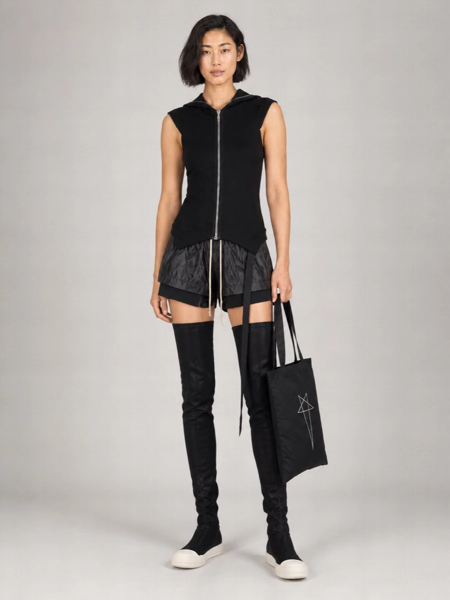 Rick Owens Drkshdw Cotton Zip-Up Hoodie