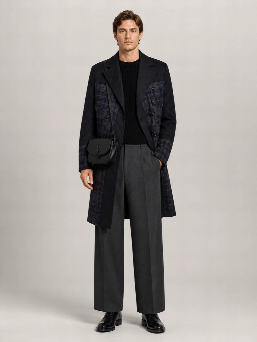 Junya Watanabe Wool Double Breasted Coat