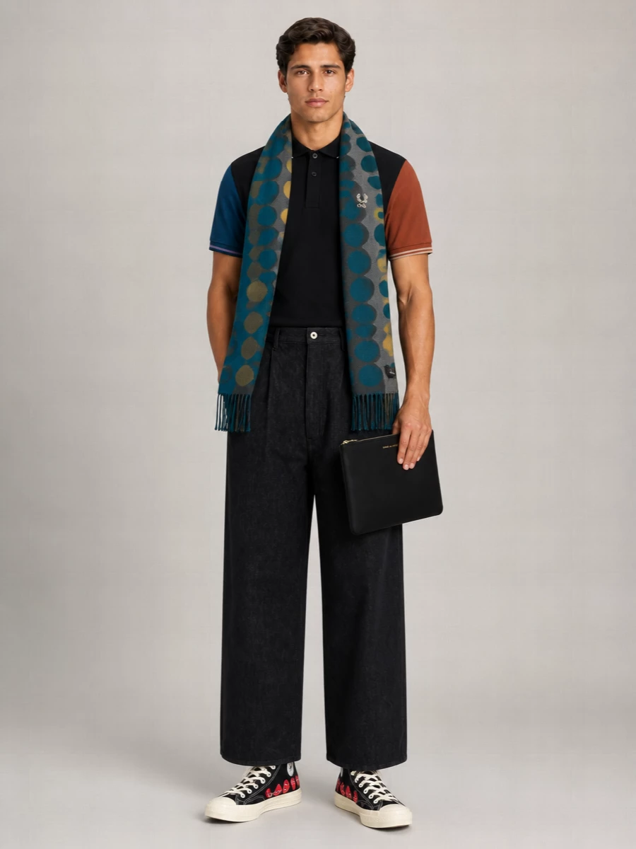 Comme Des Garçons Cotton Button-Down Polo Shirt