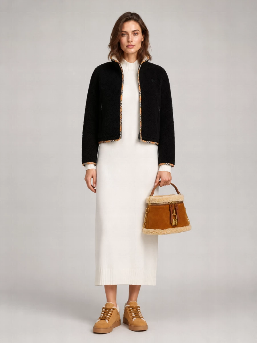 Balmain Pulse Vanity Leather Shoulder Bag