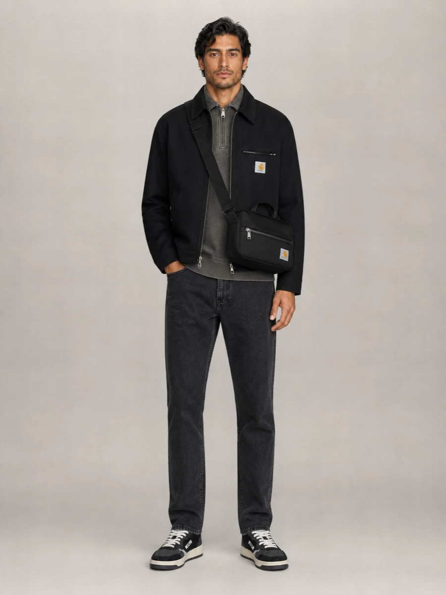 Carhartt Wip Detroit Jacket Cotton Blend Wool Collar