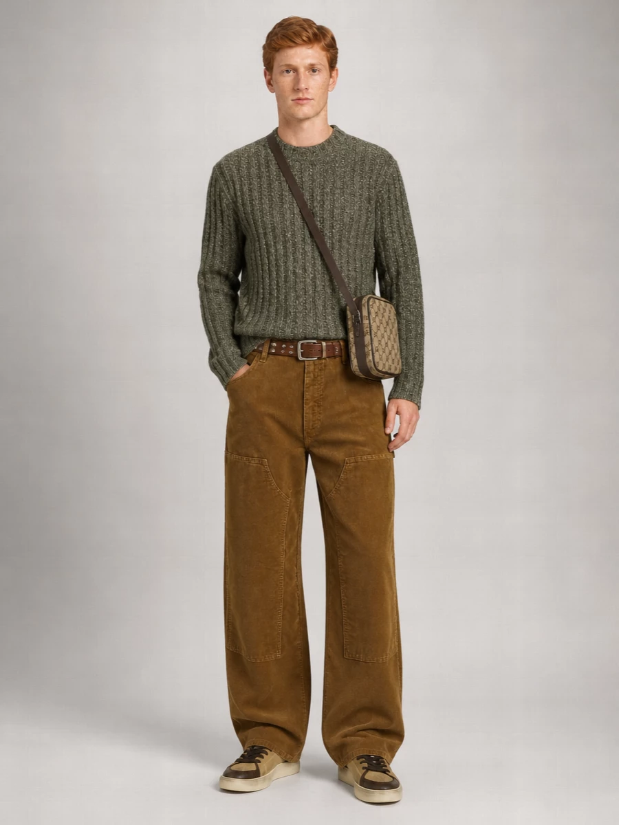 Golden Goose Corduroy Cargo Painter Pants