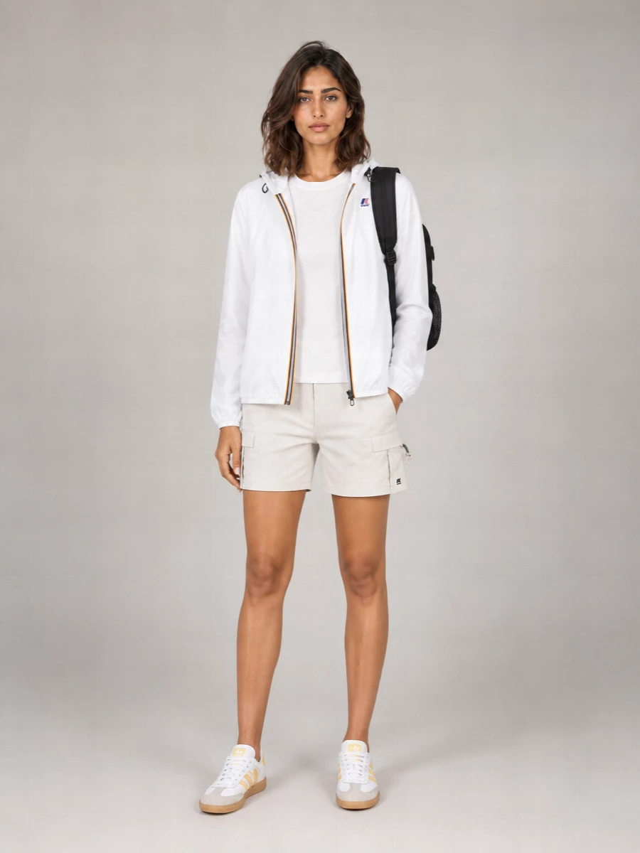 K-Way Hooded Fitted Jacket