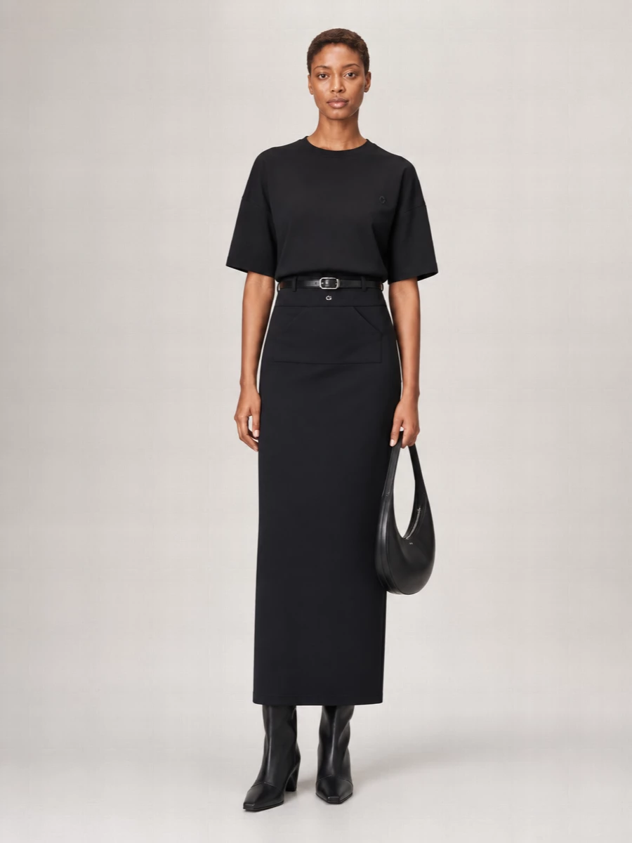 Coperni Swipe Medium Leather Shoulder Bag