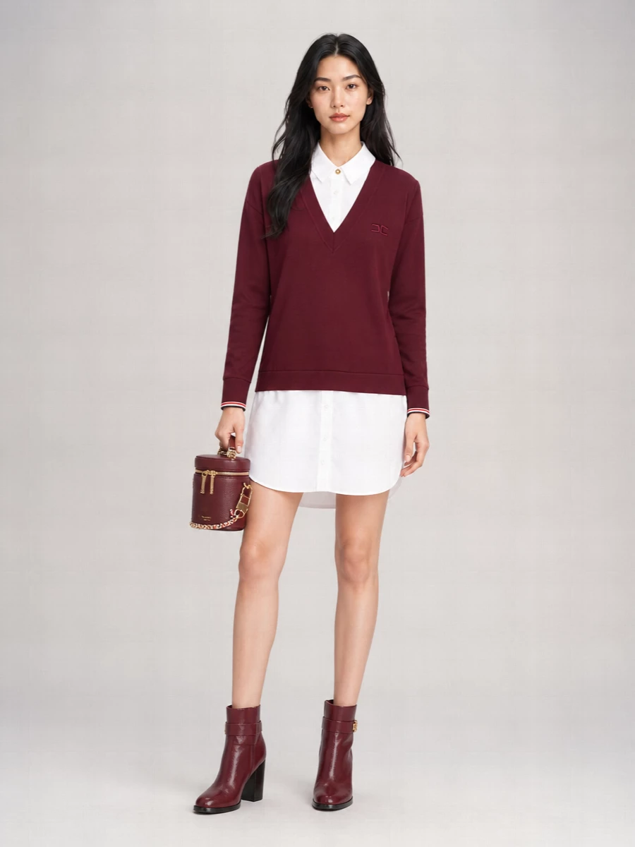 Thom Browne Merino Wool V-Neck Cardigan