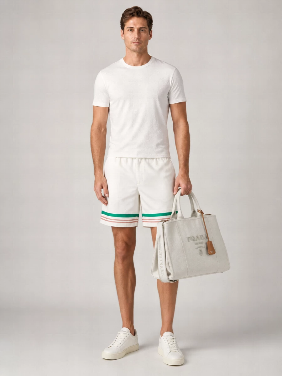 Casablanca Cotton Oversized Monogram Print T-Shirt