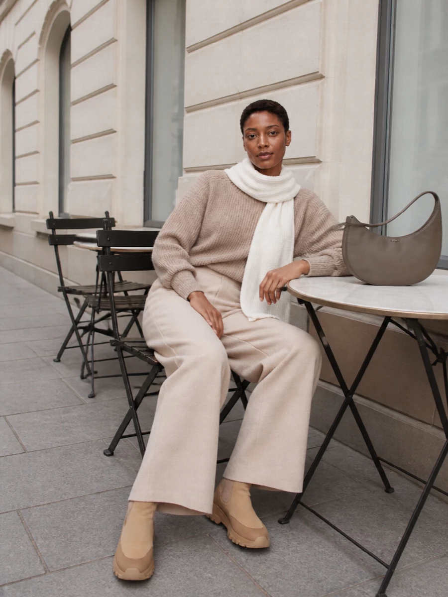Closed oat knit s max mara wide leg outfit