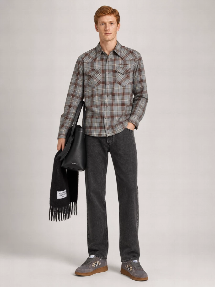 Acne Studios Checked Cotton Shirt