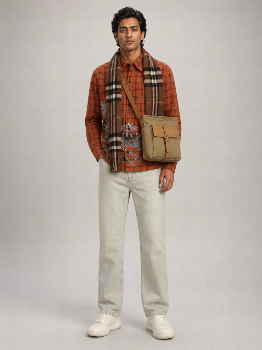 Amiri Embroidered Flannel Shirt