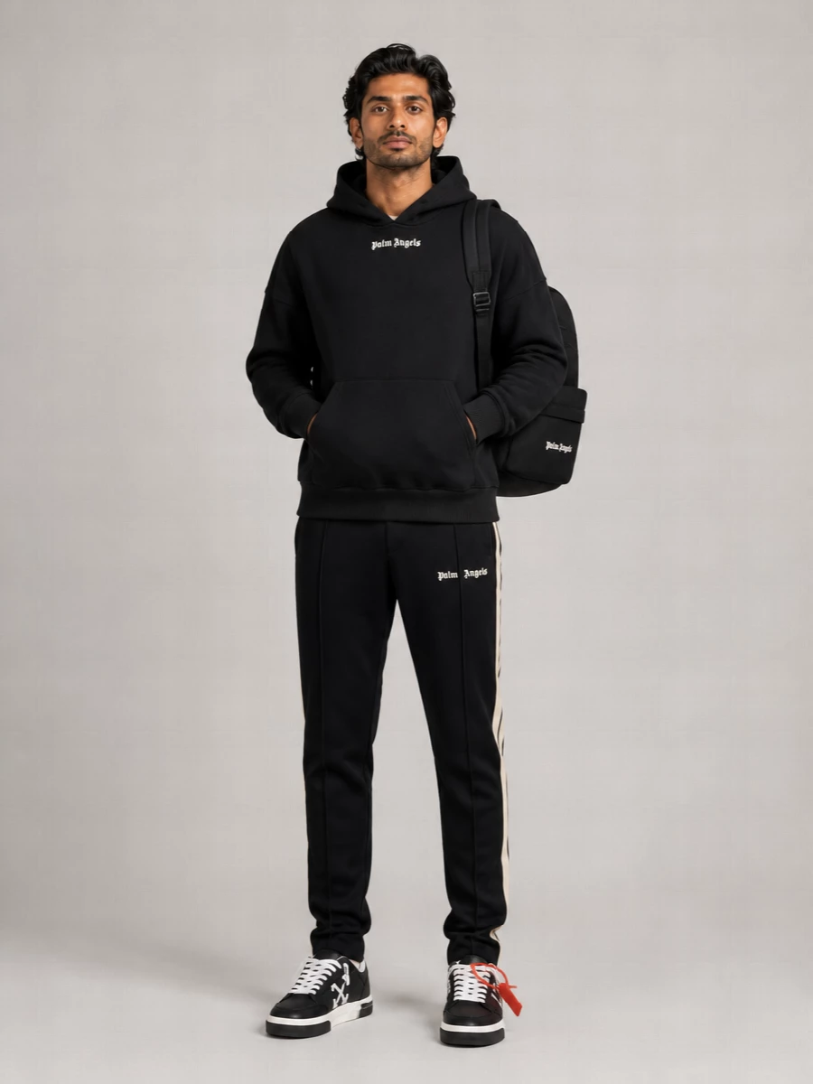 Palm Angels Logo Print Hoodie