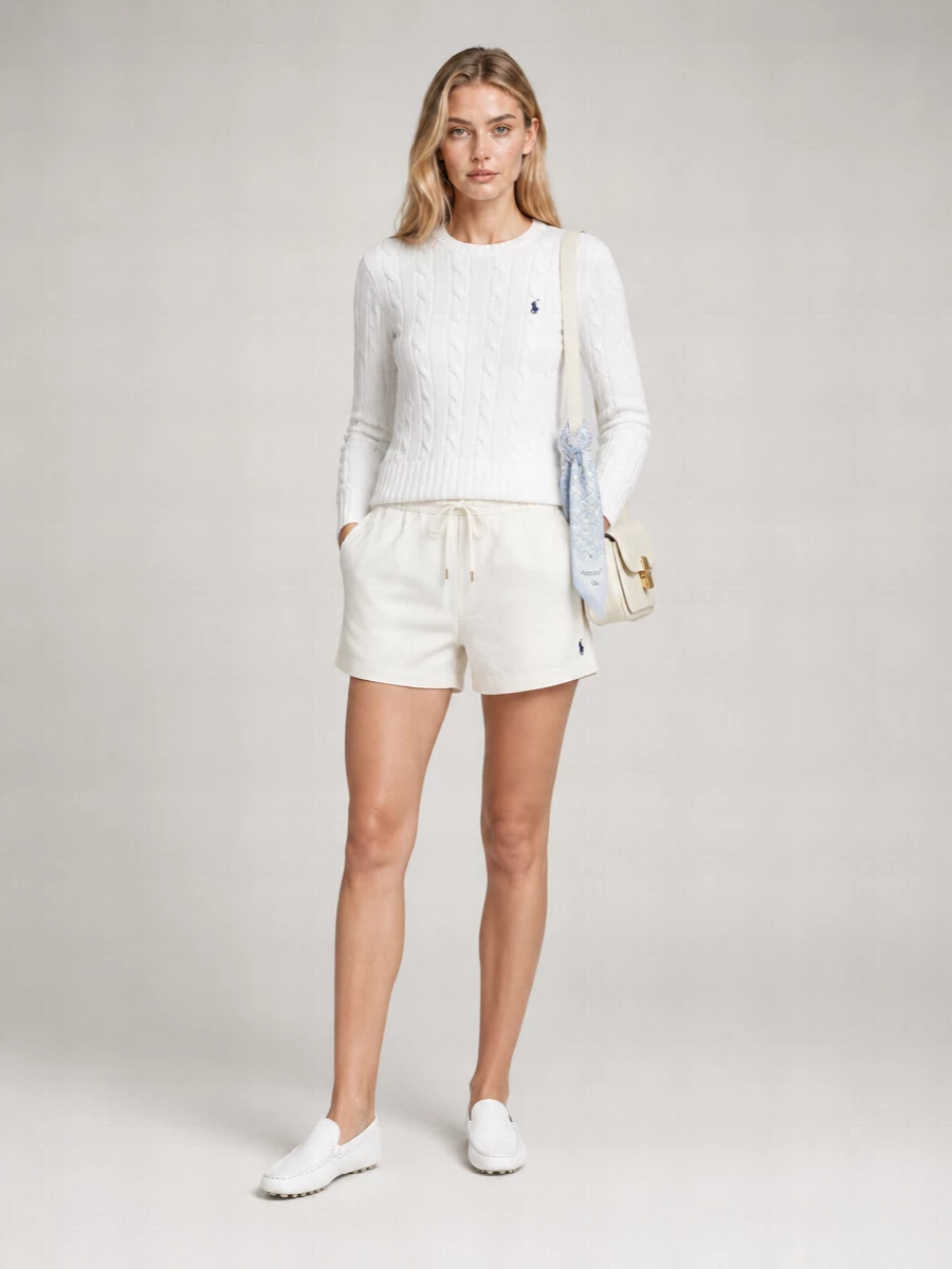 Polo Ralph Lauren Cable-Knit Cotton Slim-Fit Jumper