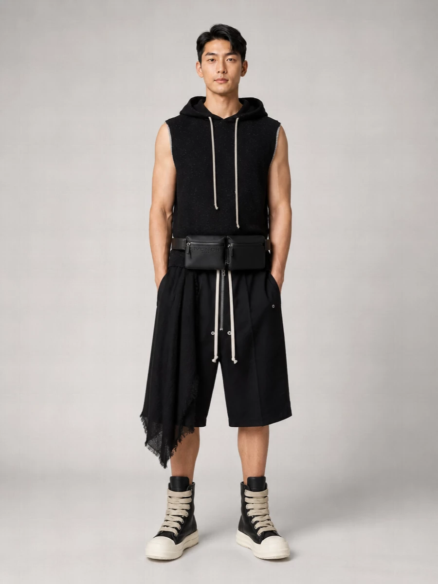 Rick Owens Loose Fit Shorts