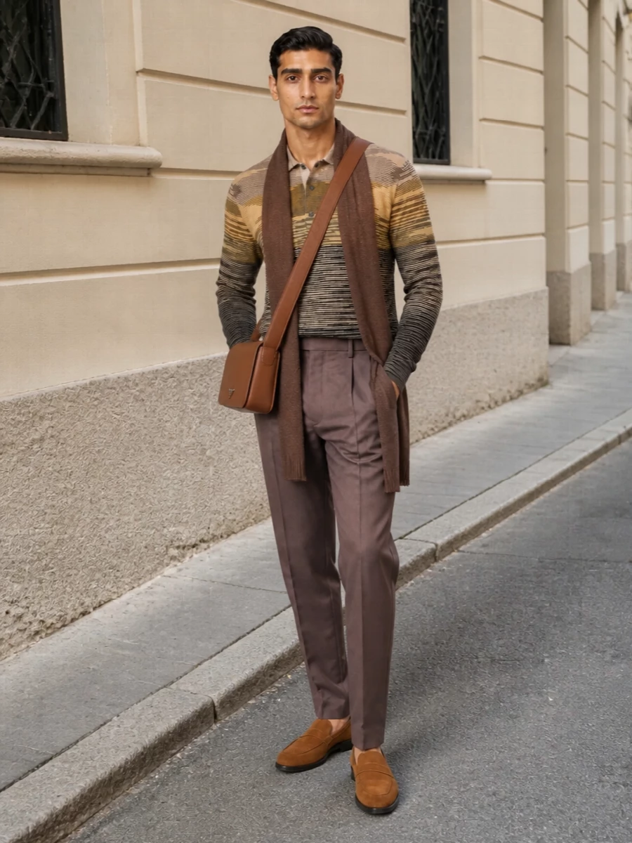 Missoni polo zegna trousers tods loafers