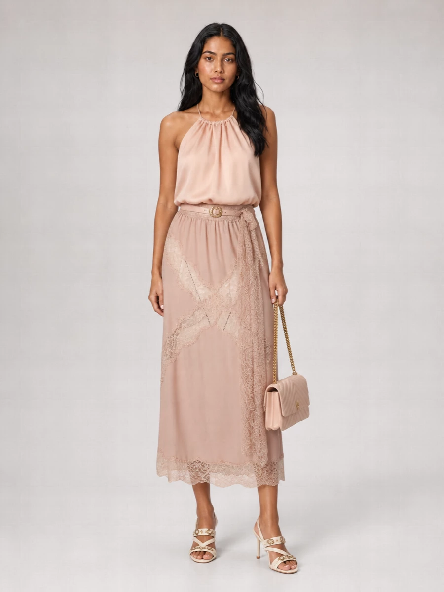 Pinko Silk Halterneck Top