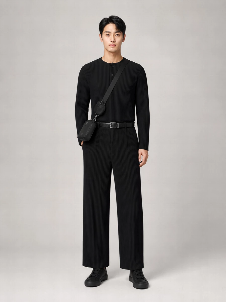 Homme Plisse Issey Miyake Wide-Leg Trousers