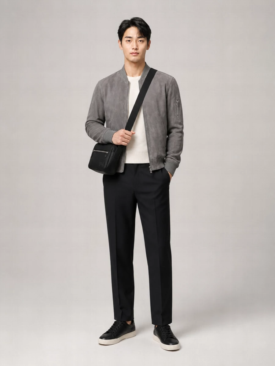 Tom Ford Suede Leather Bomber Jacket