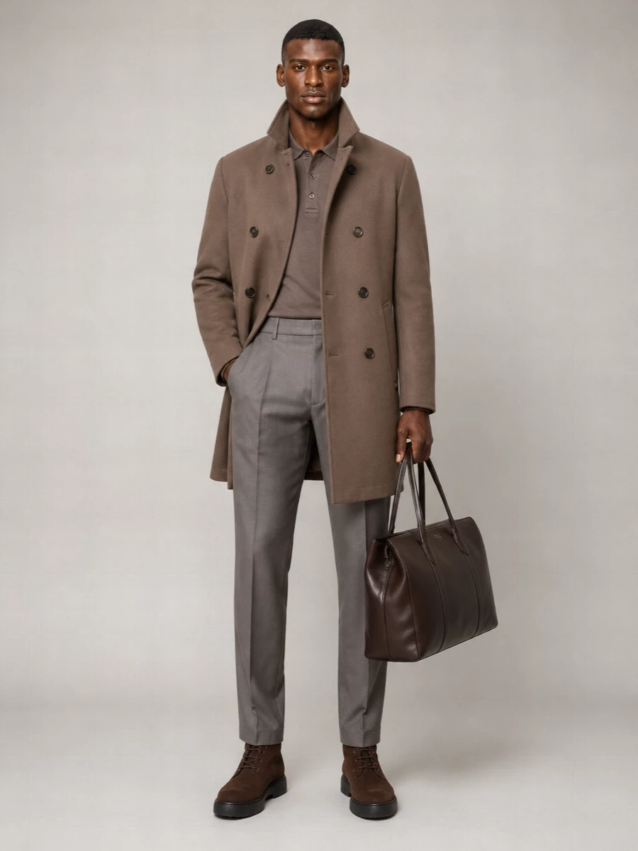 Herno Double-Breasted Short Coat