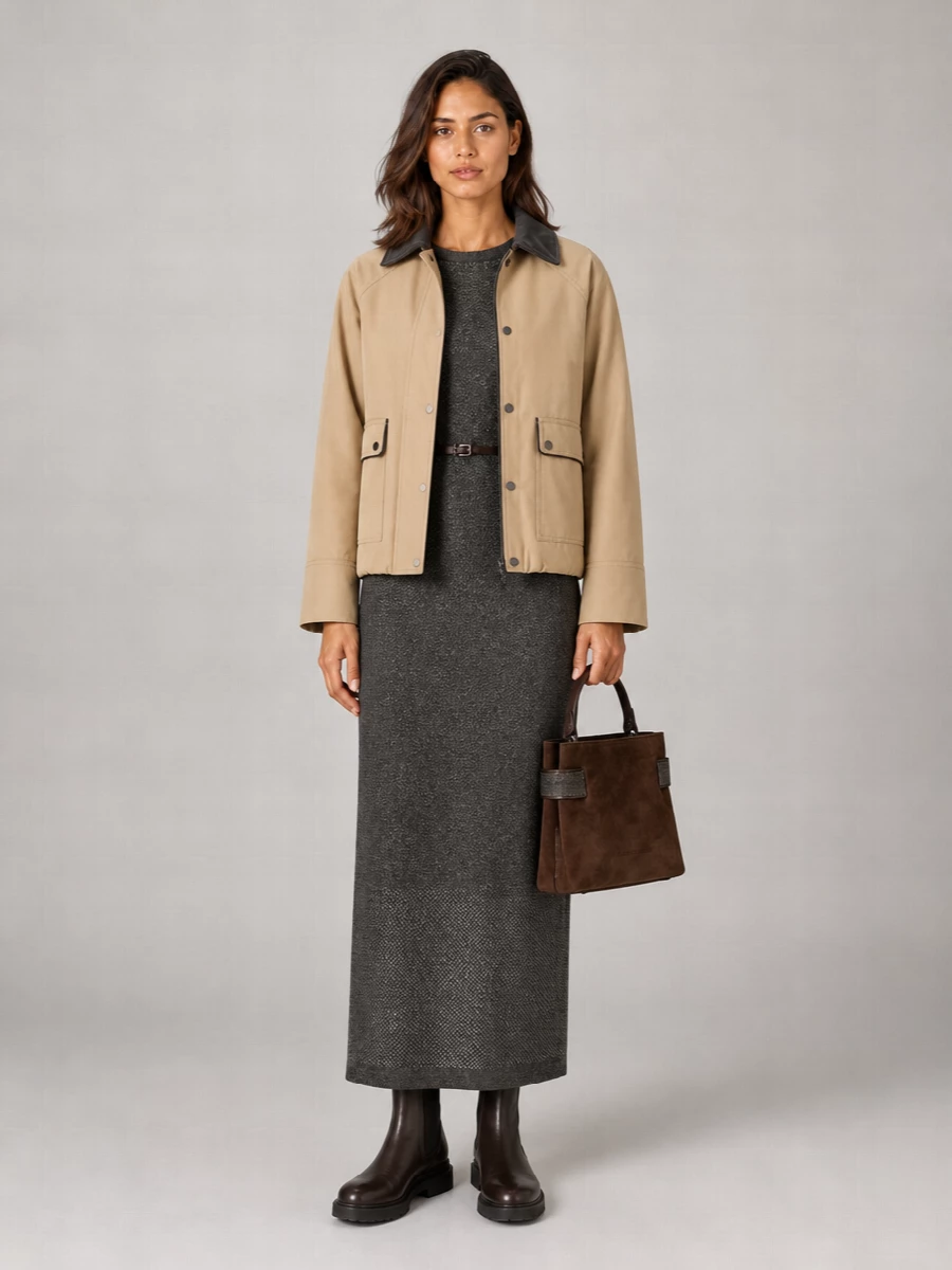 Brunello Cucinelli Down Padded Single Breasted Coat