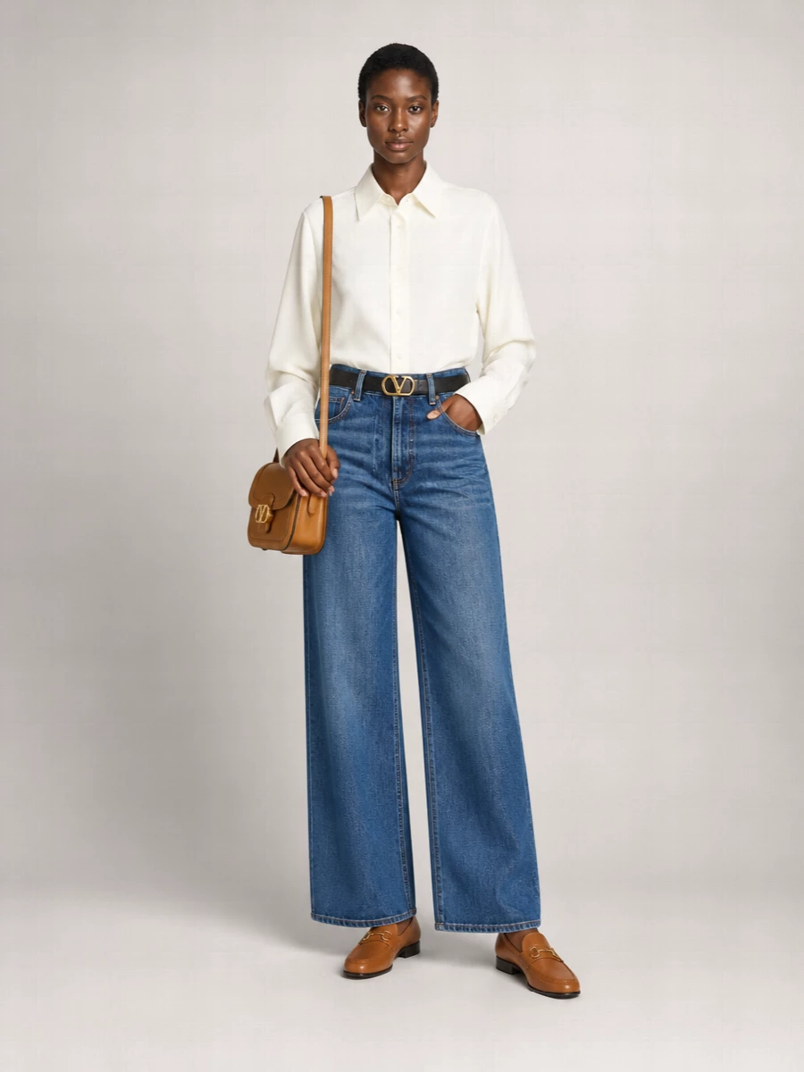 Valentino Denim Straight-Leg Jeans