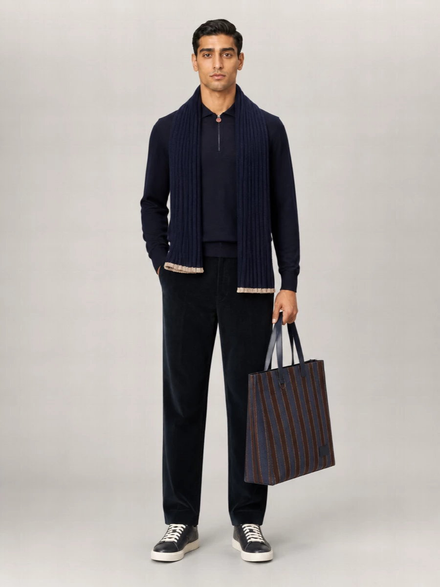 Kiton Wool Regular-Fit Long-Sleeve Polo Jumper
