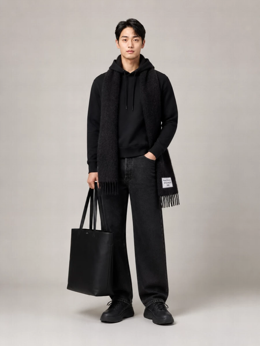 A.p.c. Drawstring Hood Cotton Sweatshirt