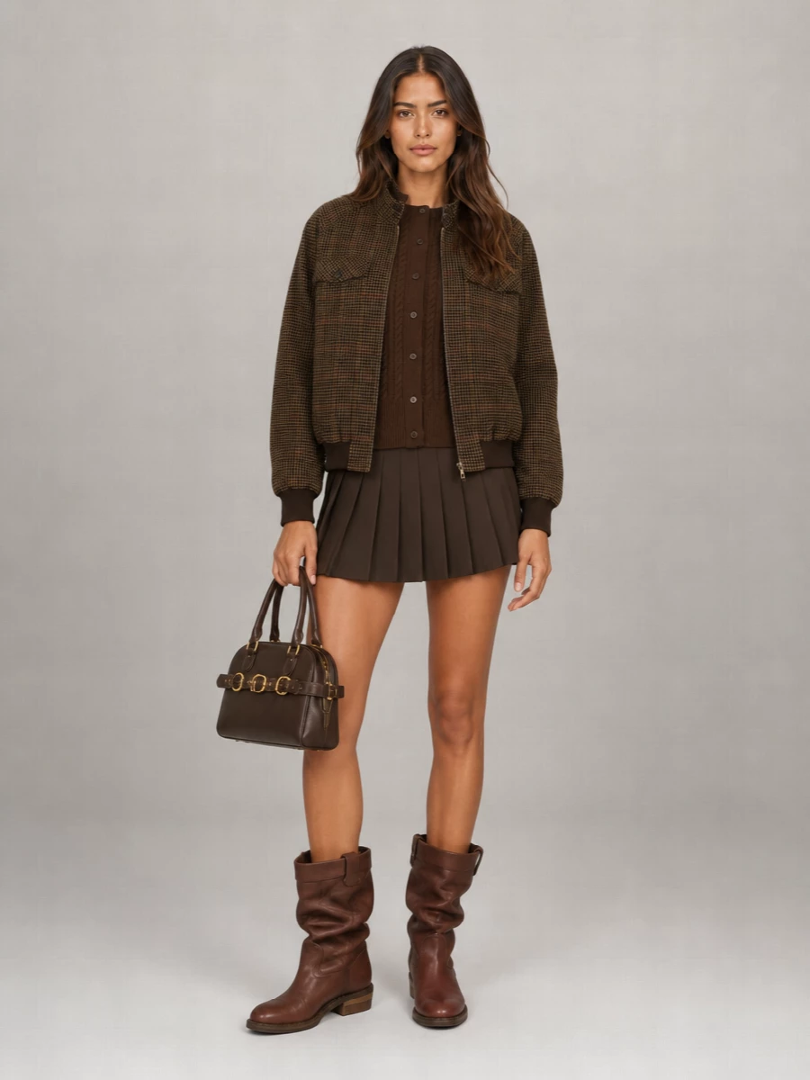Miu Miu Embroidered Wool Bomber Jacket
