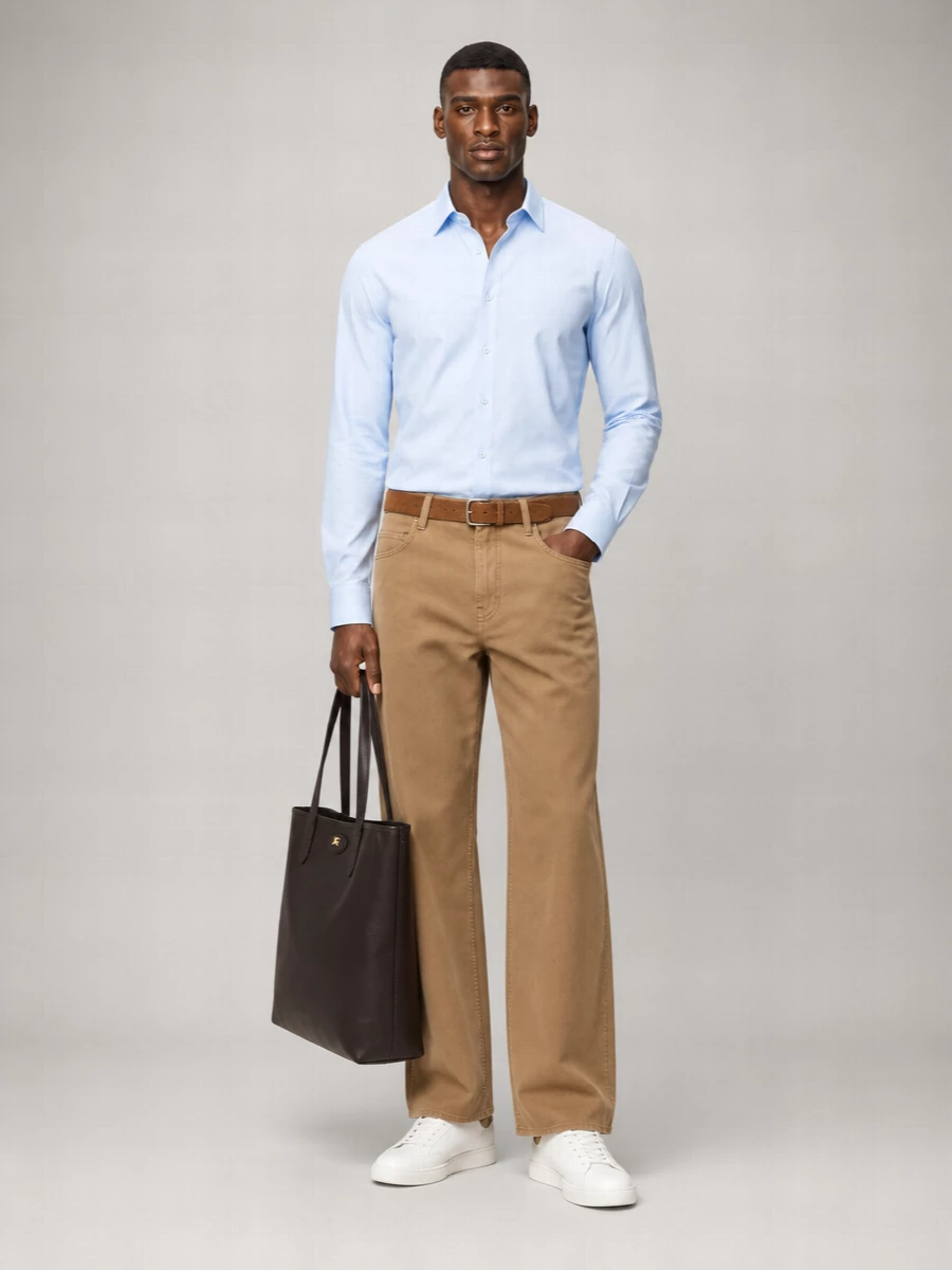 Burberry Cotton Wide-Leg Trousers