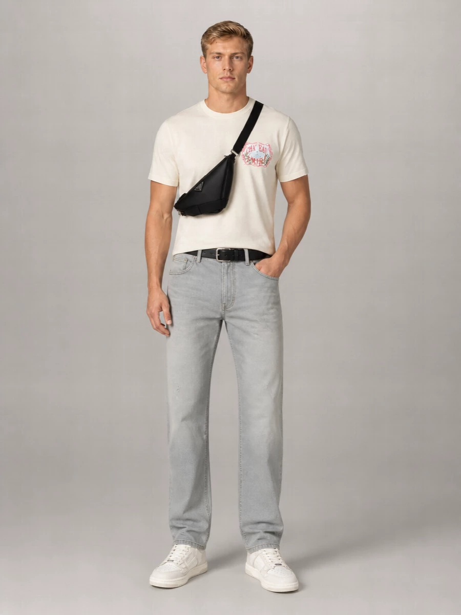 Amiri Chateau Sketch Cotton Crew-Neck Short-Sleeve T-Shirt