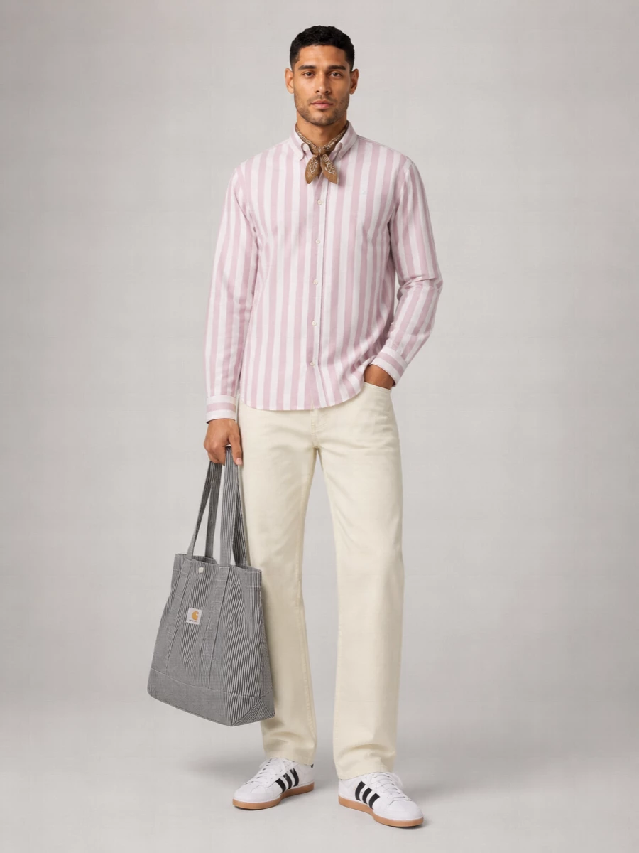 Carhartt Wip Striped Cotton Button-Down Shirt