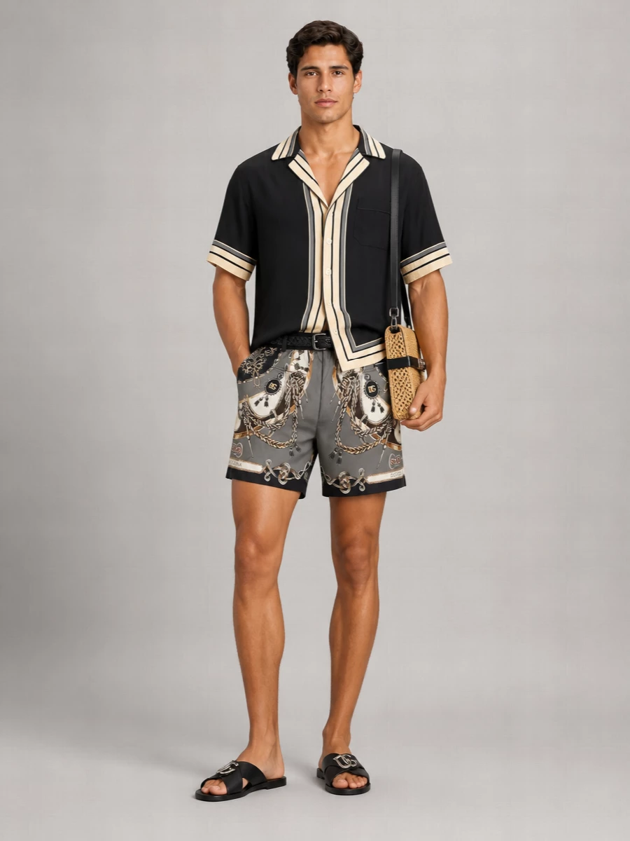 Dolce&Gabbana Printed Swim Shorts