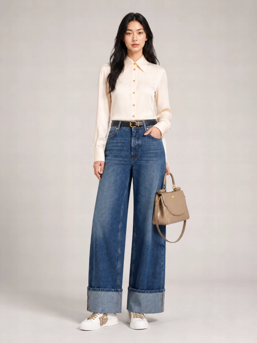 Dolce&Gabbana low-rise straight-leg denim jeans
